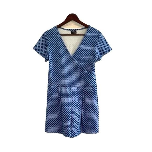 Sailor-Sailor Women's Size Medium Blue Romper Geometric Print Nautical - Picture 3 of 7
